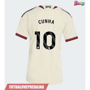 Lacne Ženy Futbalové dres Manchester United Matheus Cunha #10 2026-27 Krátky Rukáv - Tretina